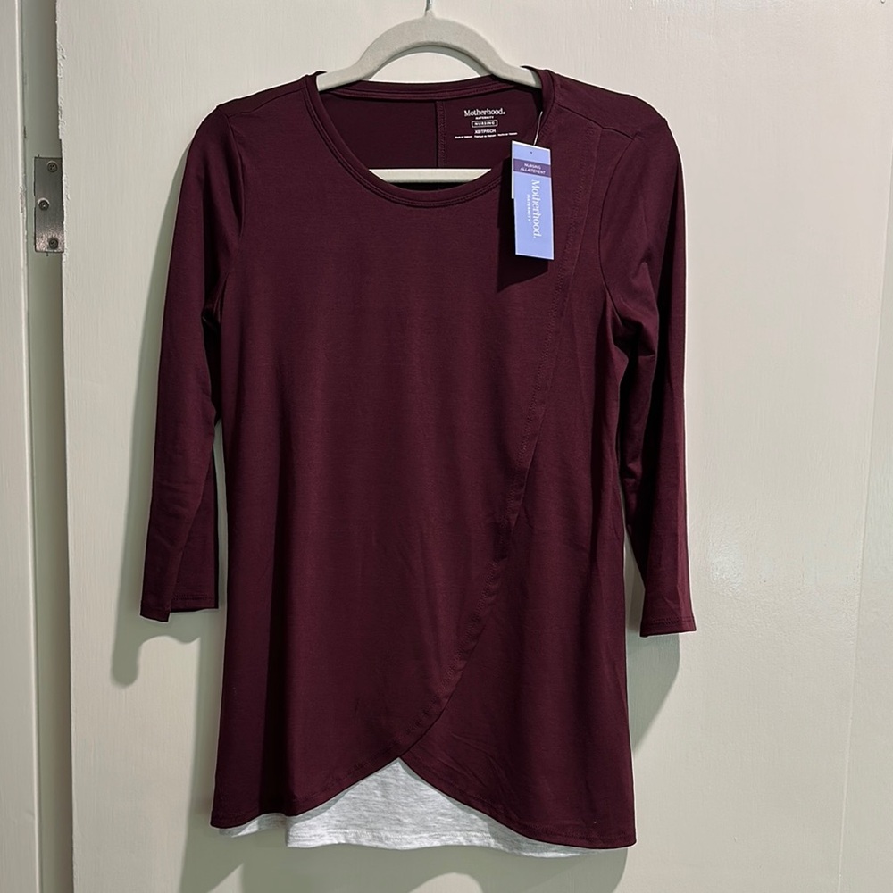 New! Nursing shirt. 3/4 length sleeves.